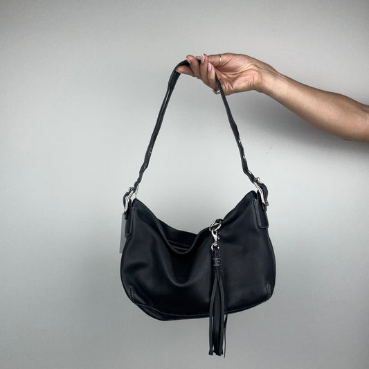 Coach East West Black Leather Bag