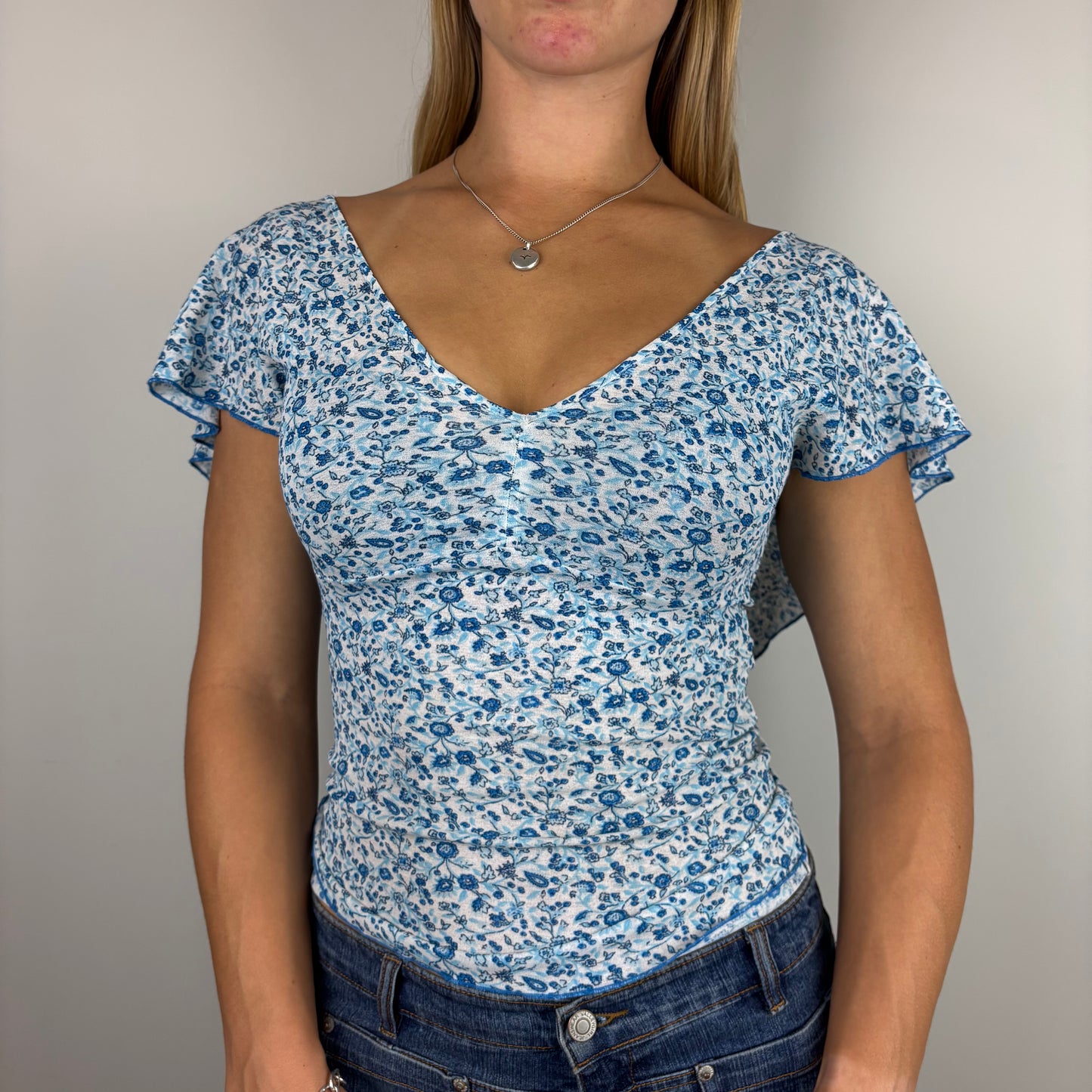 Morgan Floral Low Back Top | Size S