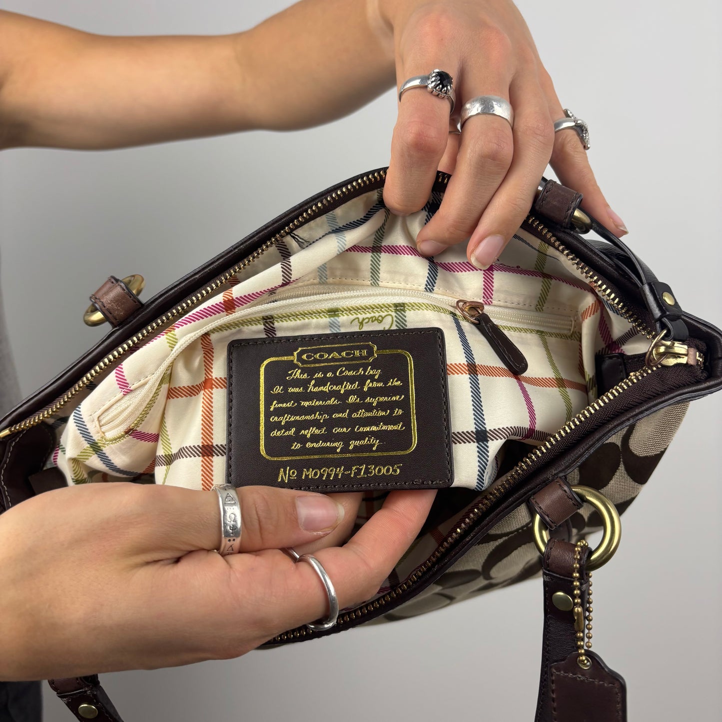 Coach Signature Bleecker Tote Bag