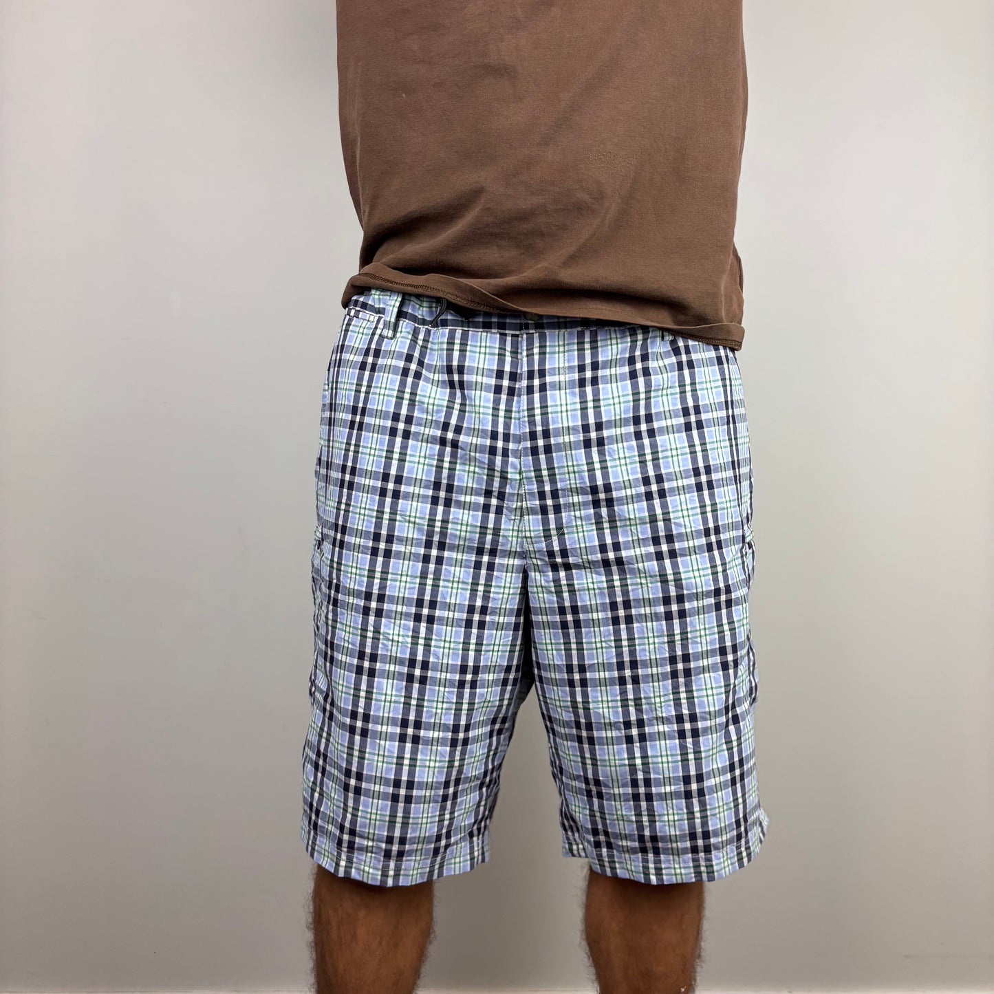 Purple Plaid Cargos Adjustable Waist | Size XS-XL