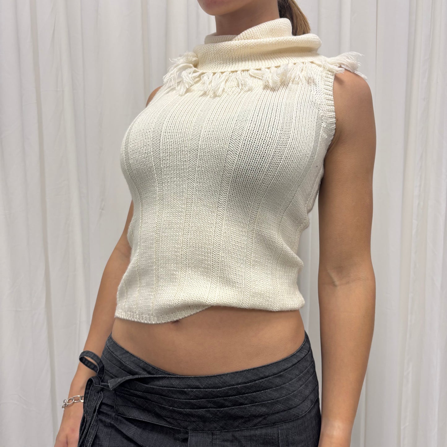 Fringe Knit Vest