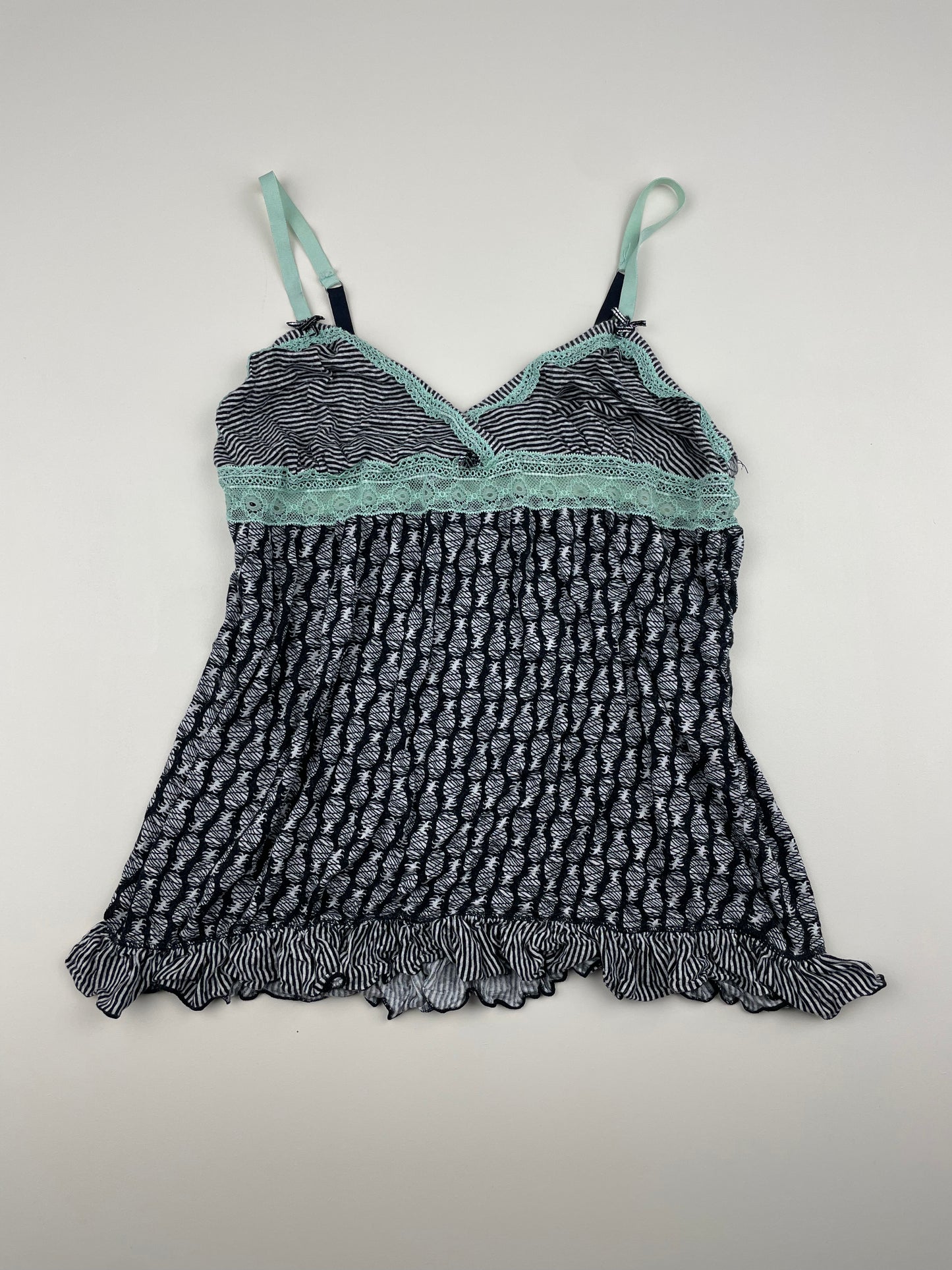 Patterned Black and White Cami