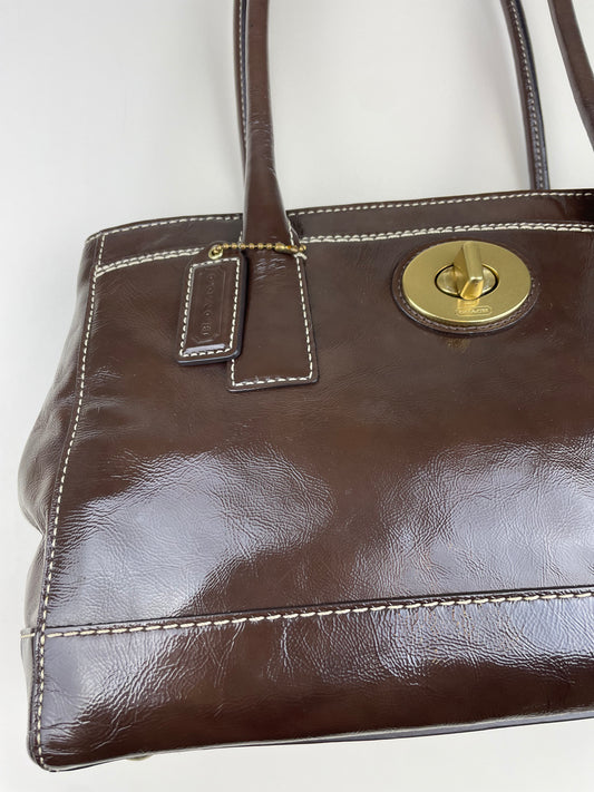 Coach Madeline Patent Leather Satchel