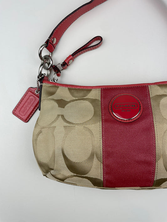 Coach signature Stripe Demi Two Way