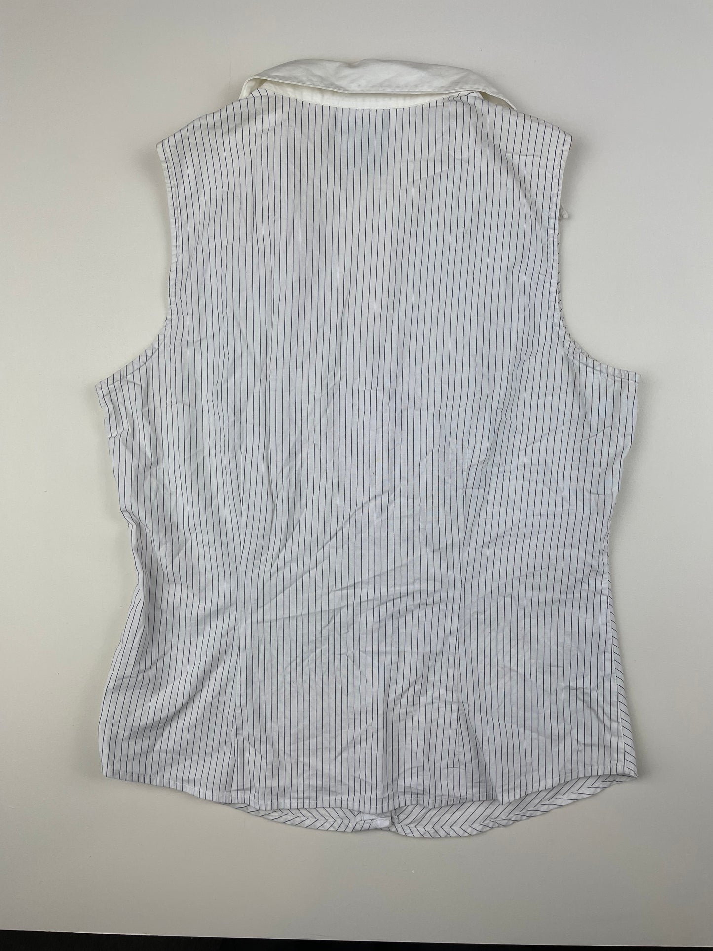 Pin Striped Sleeveless Blouse