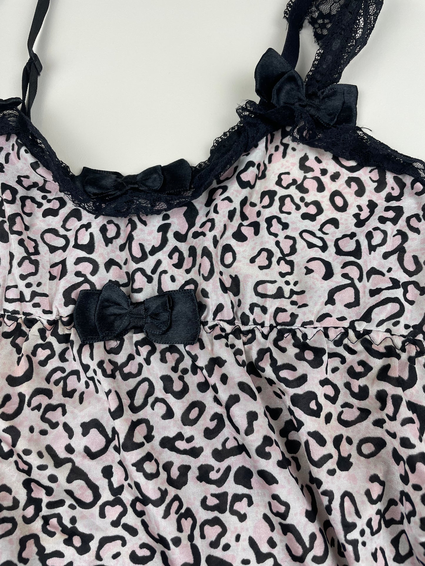 Pink Cheetah Bow Cami