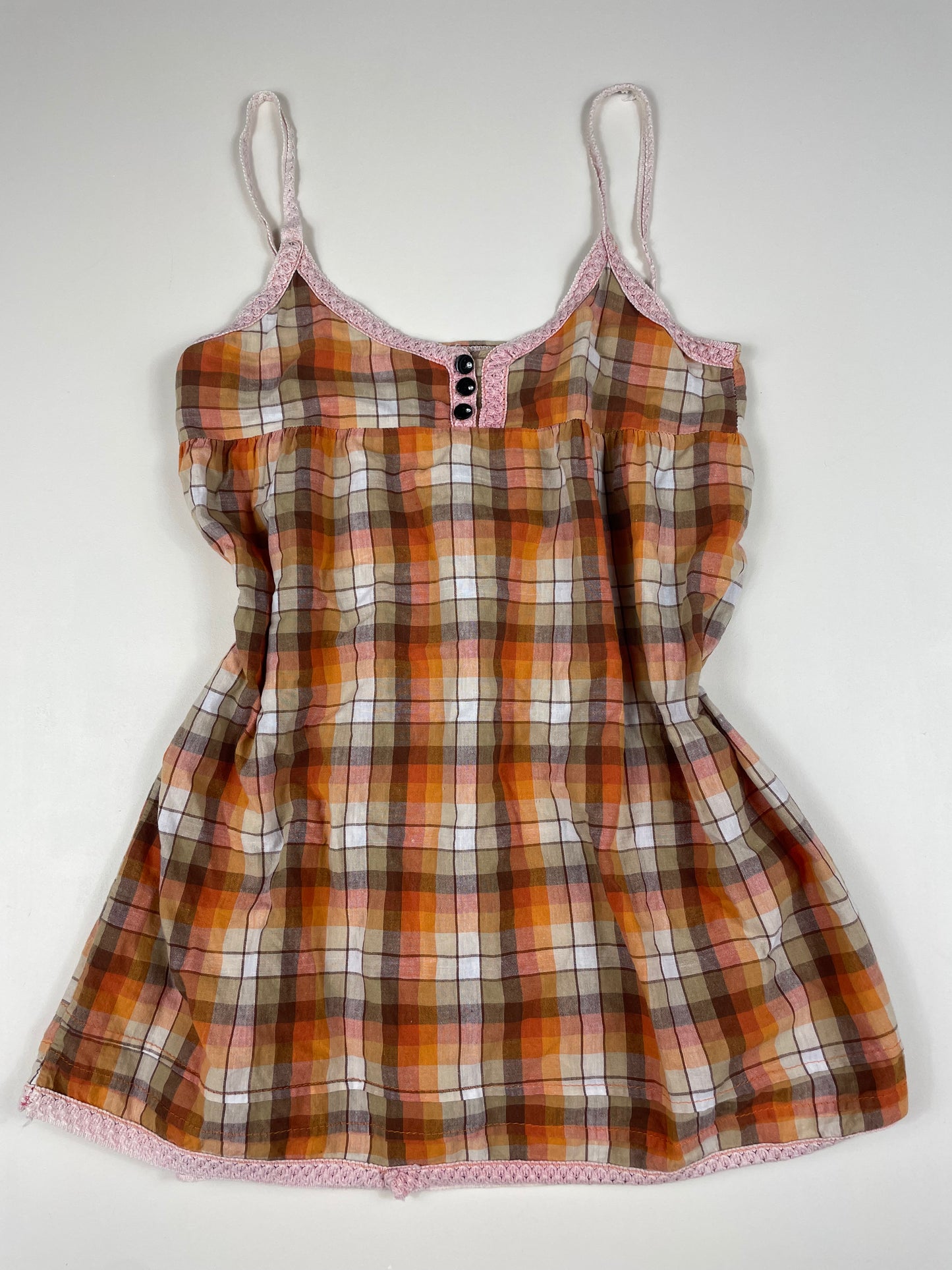 Orange Plaid Cami