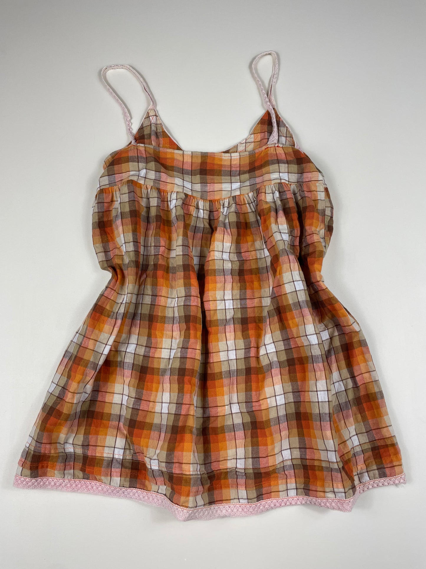 Orange Plaid Cami