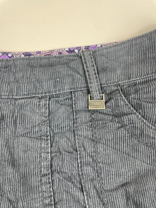 Corduroy Pleated Mini Skirt