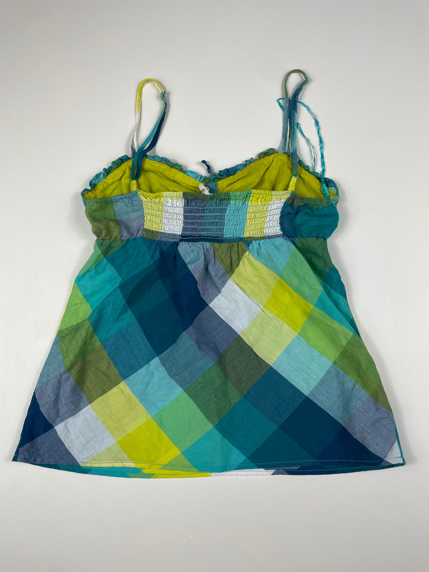 Plaid Ruffle Cami