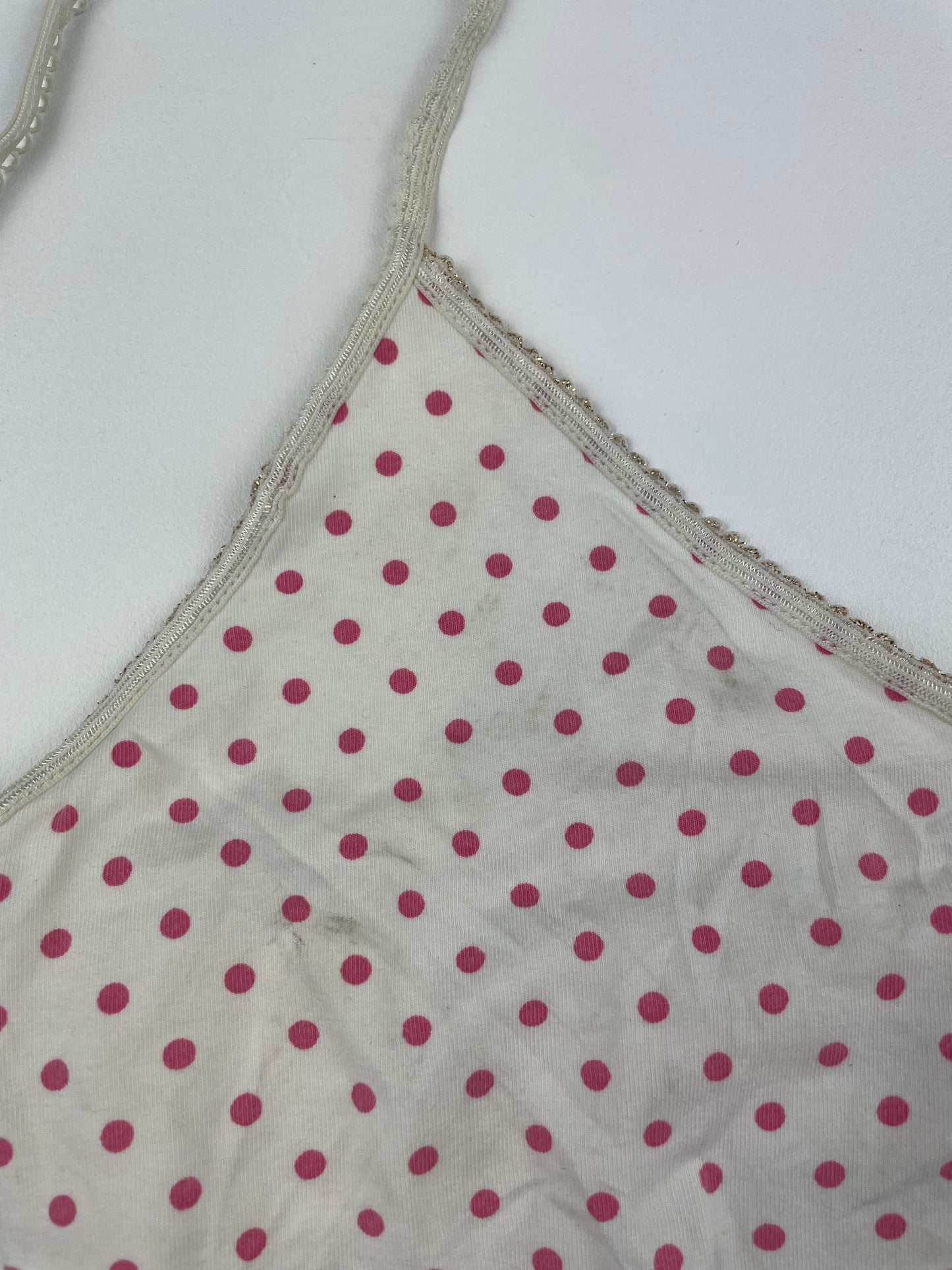 Pink Polkadot Halter Top