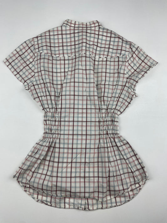 Checkered Cinch Top