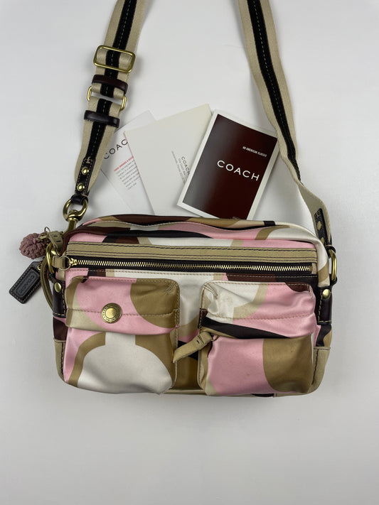 Coach Scarf Print Hampton Weekend Crossbody
