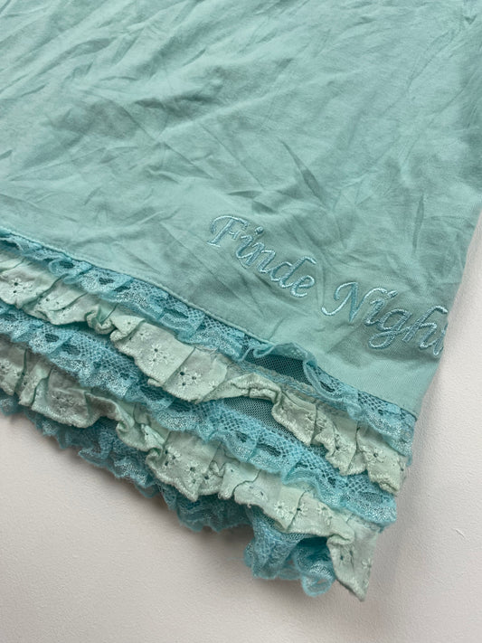 Blue Y2K Ruffle Cami