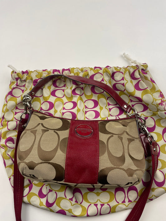 Coach Signature Stripe Demi Two Way Bag
