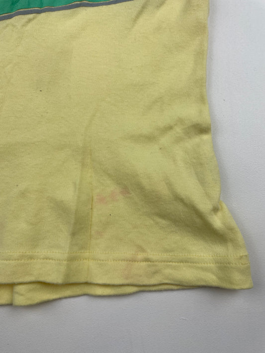 Yellow Halter Graphic Top