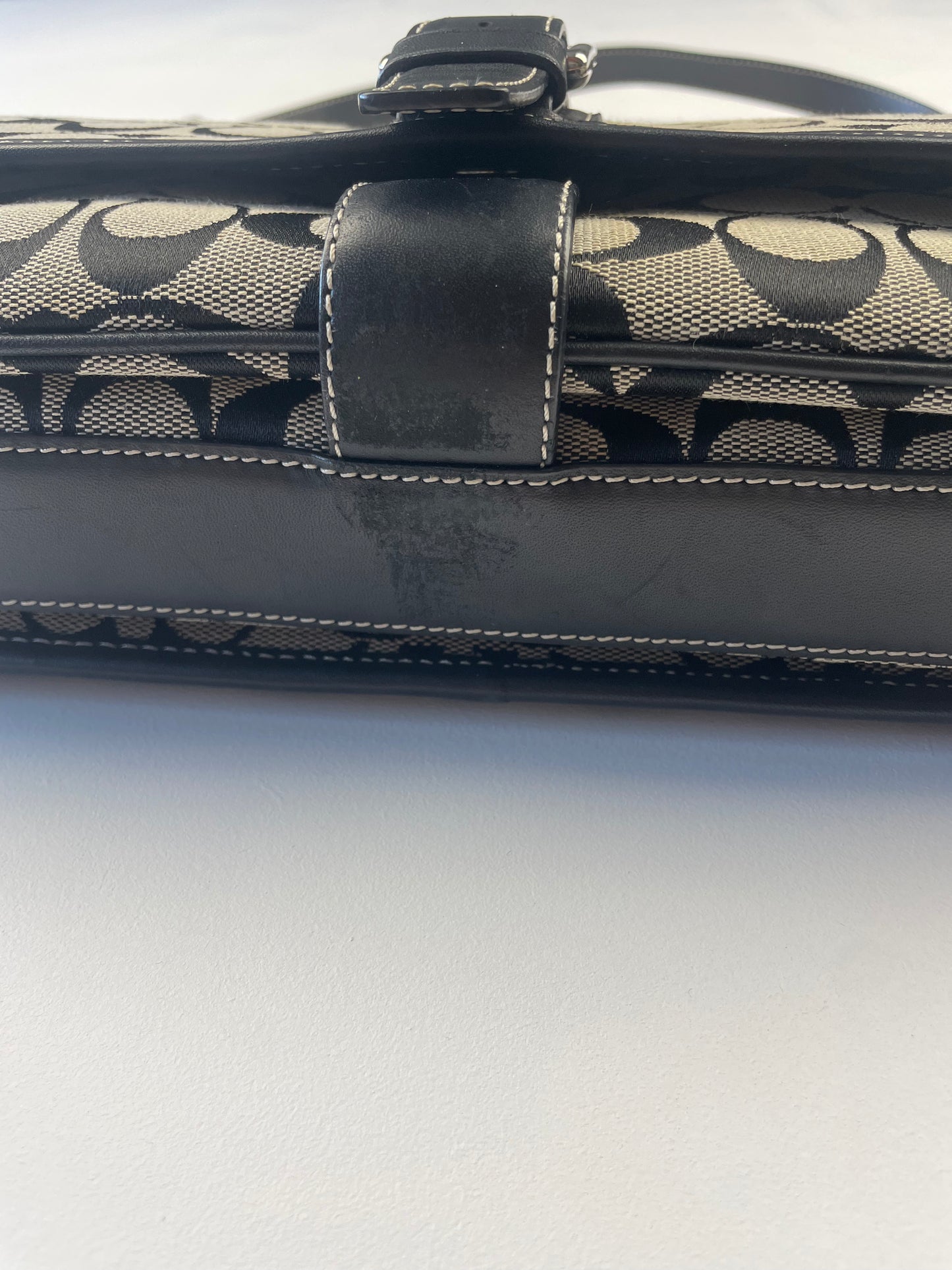 Coach Signature Hamptons Baguette