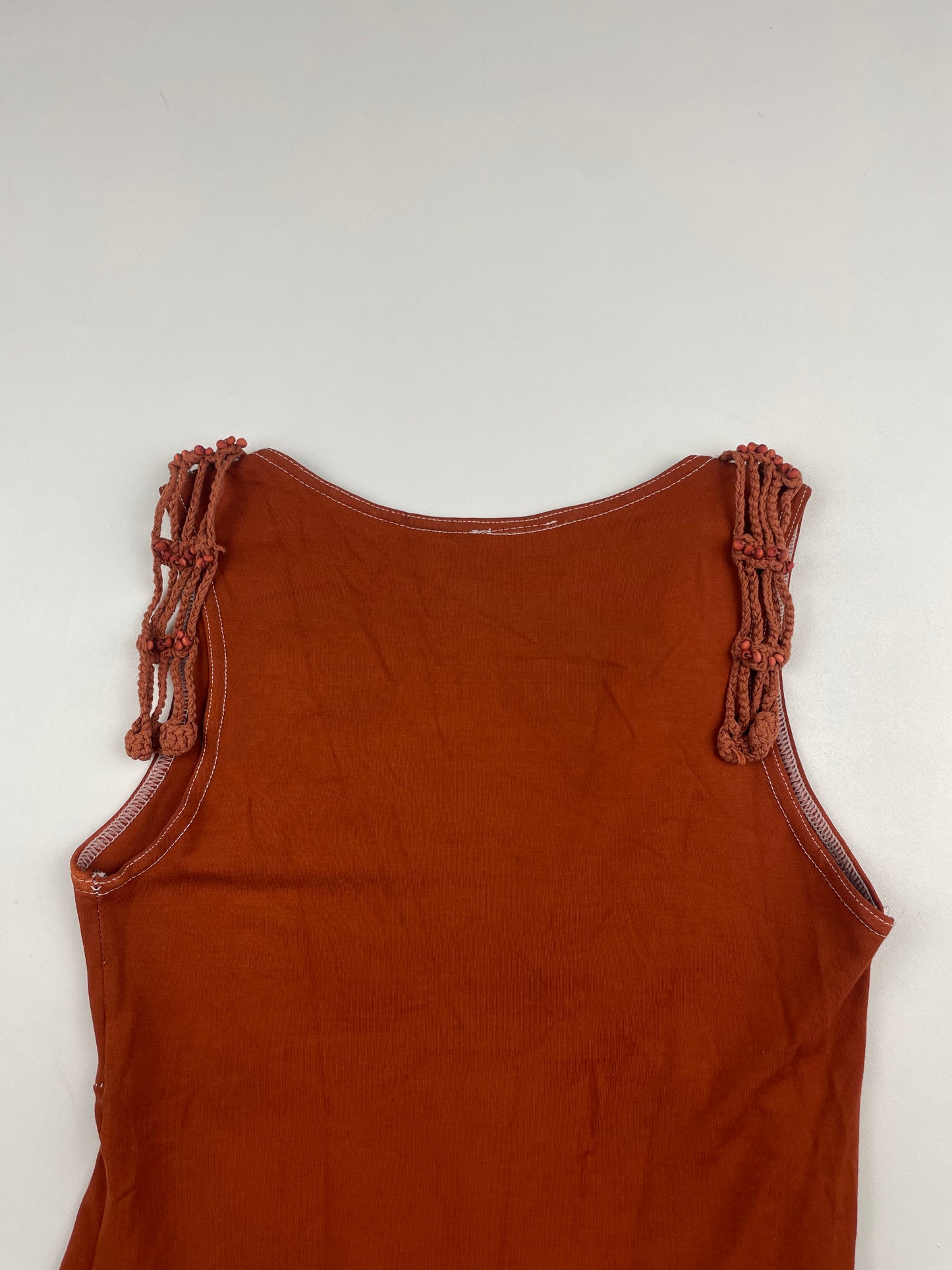 Asymmetric Beaded Tank Top