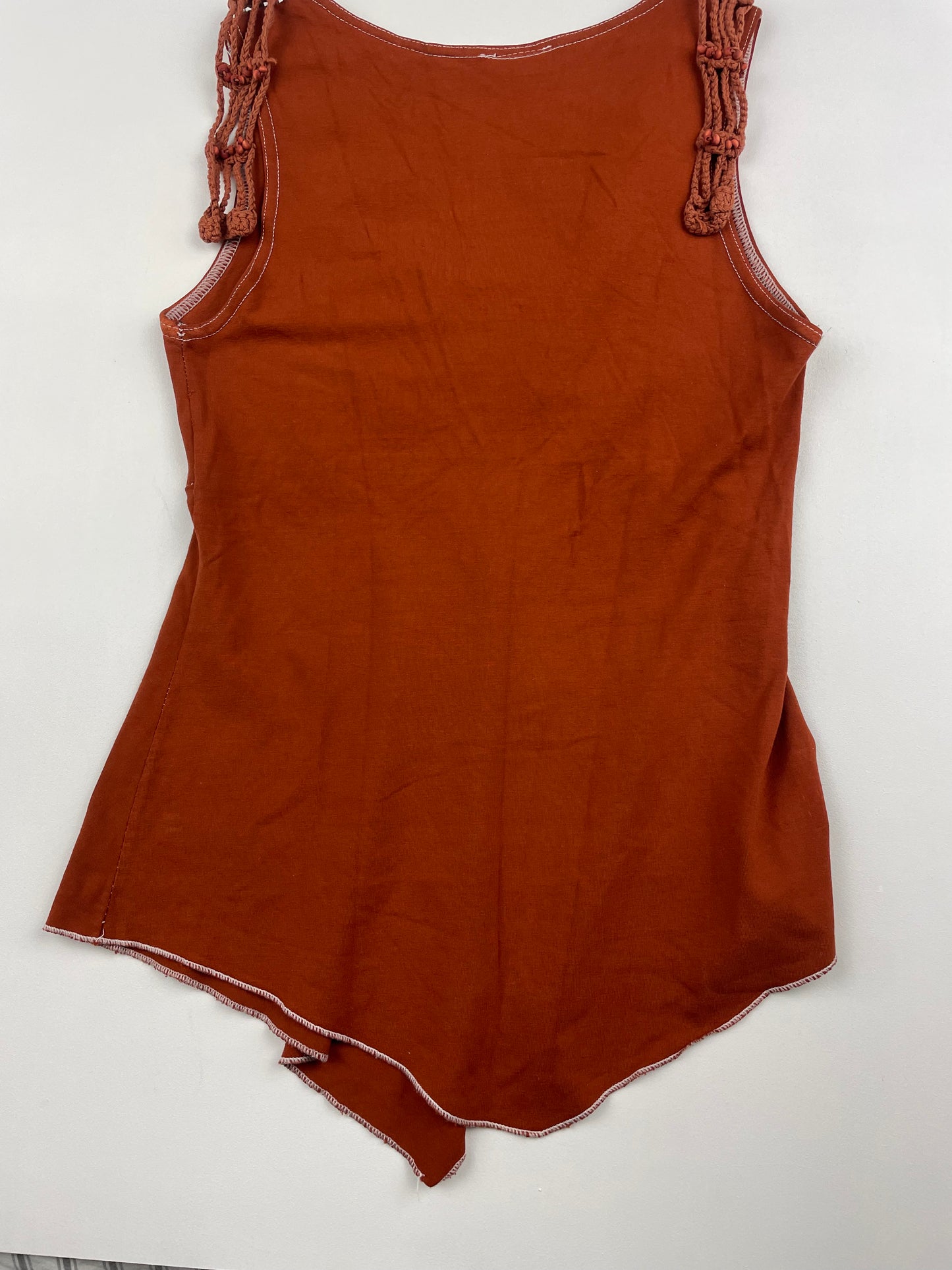 Asymmetric Beaded Tank Top