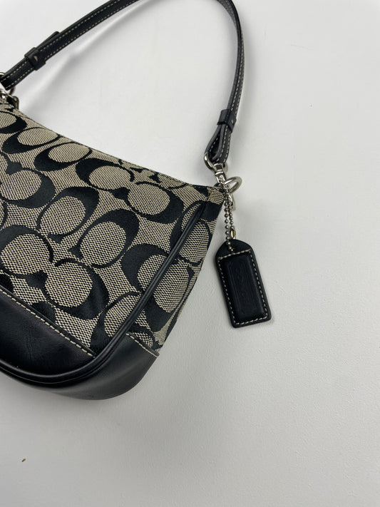 Coach Black and Grey Demi Bag
