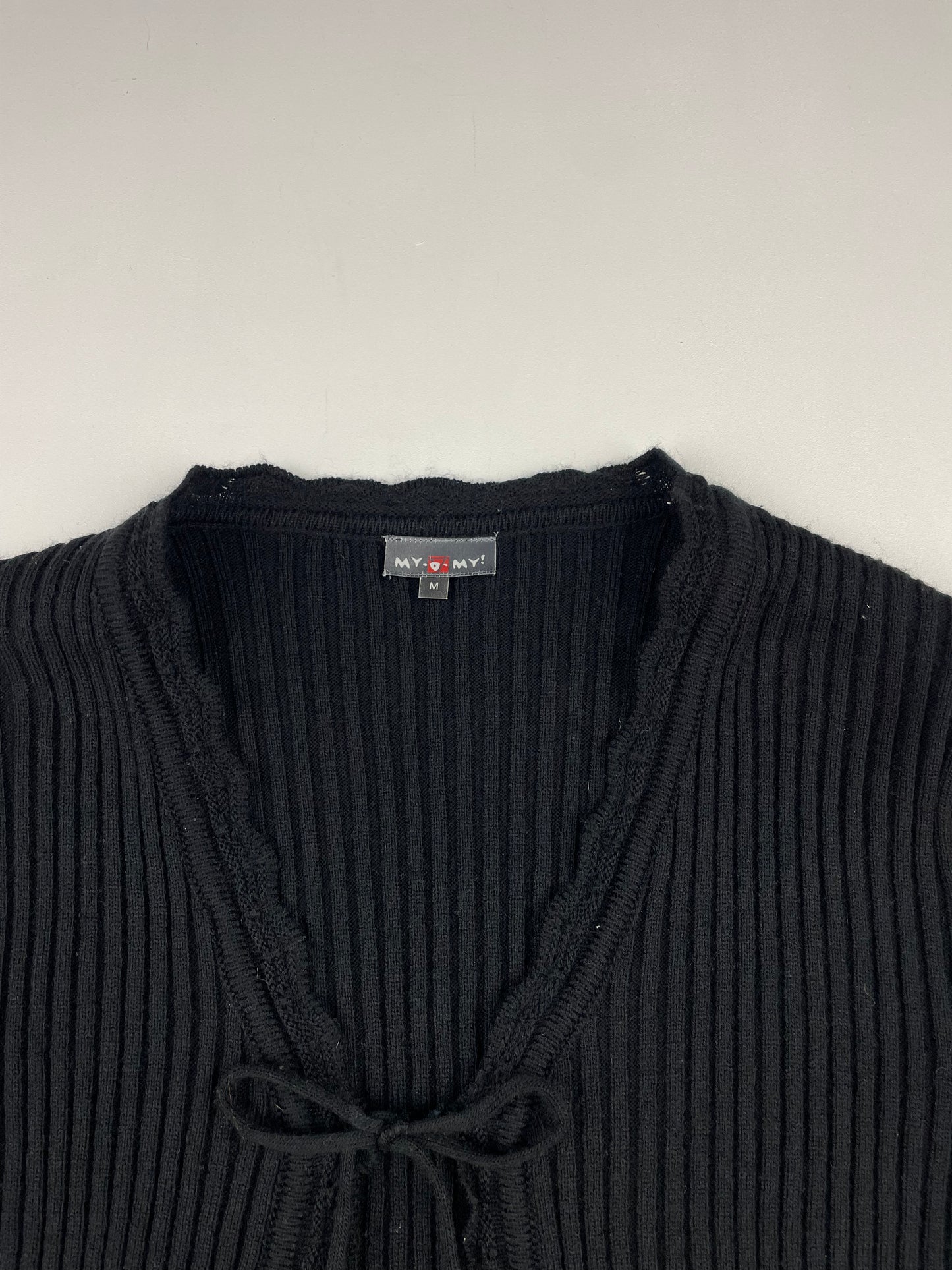 2000s Ribbed Flared Cardigan
