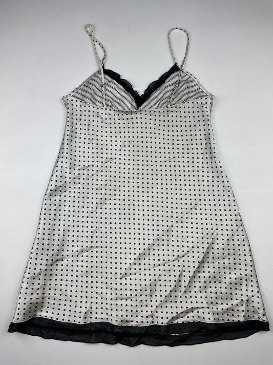Polkadot Striped Mini Slip Dress