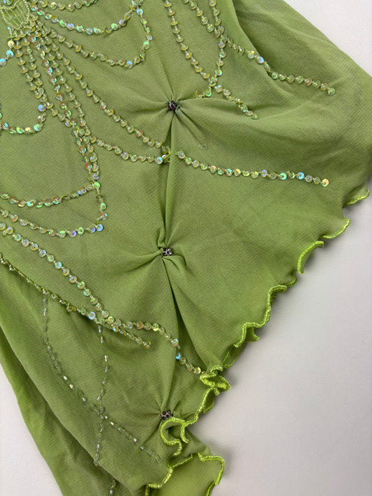 Y2K Asymmetric Sequin Cami