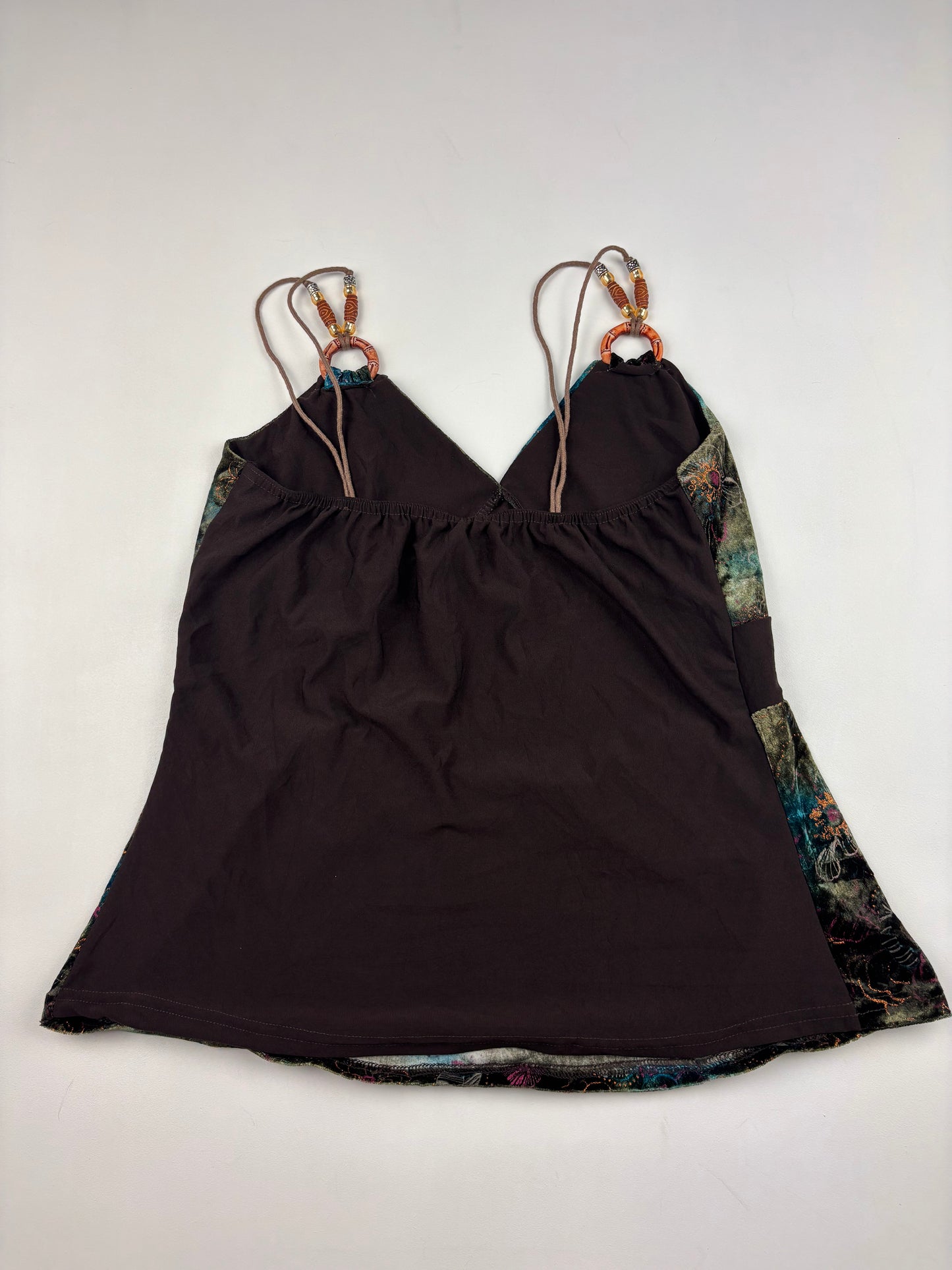 2000s Earthy Fairy Beaded Cami