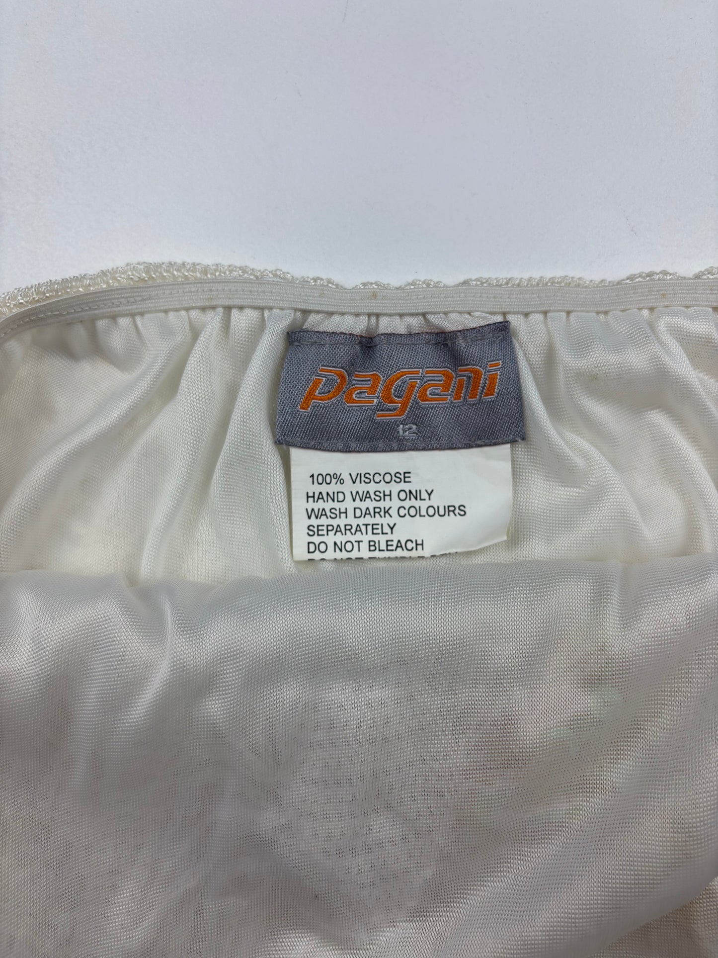 2000s Crochet Sequin White Halter