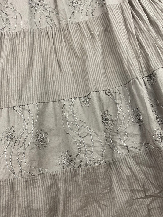 Brown Boho Maxi Skirt