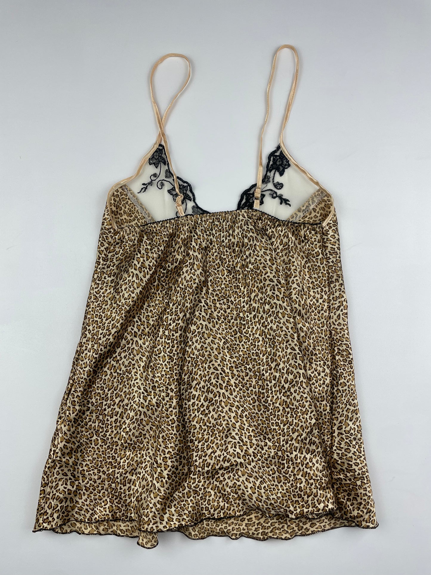 Y2K Leopard Silk Slip Cami