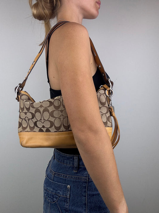 Coach Signature East West Shoulder Bag