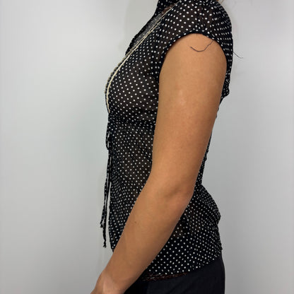 2000s Polkadot Blouse