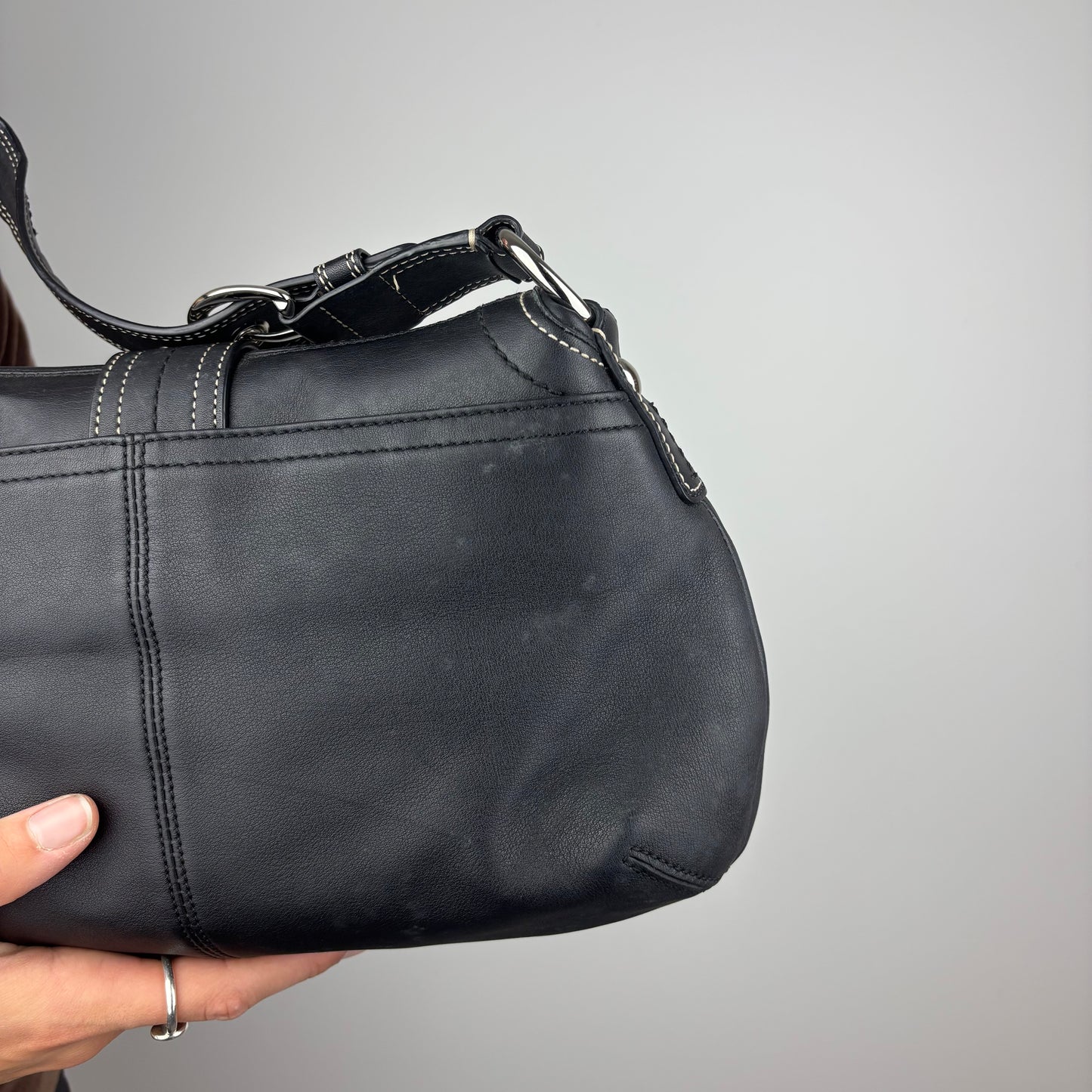 Coach Leather Pleated Soho Bag