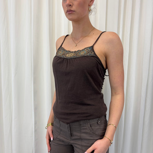Made in US Brown Cami