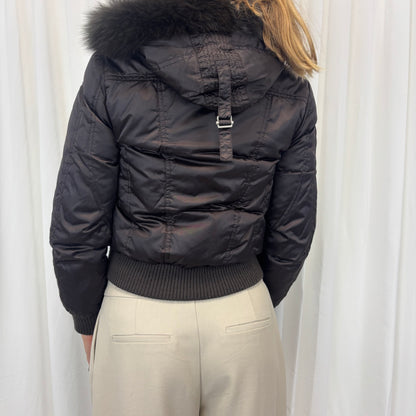 Y2K Fur Hood Puffer Jacket