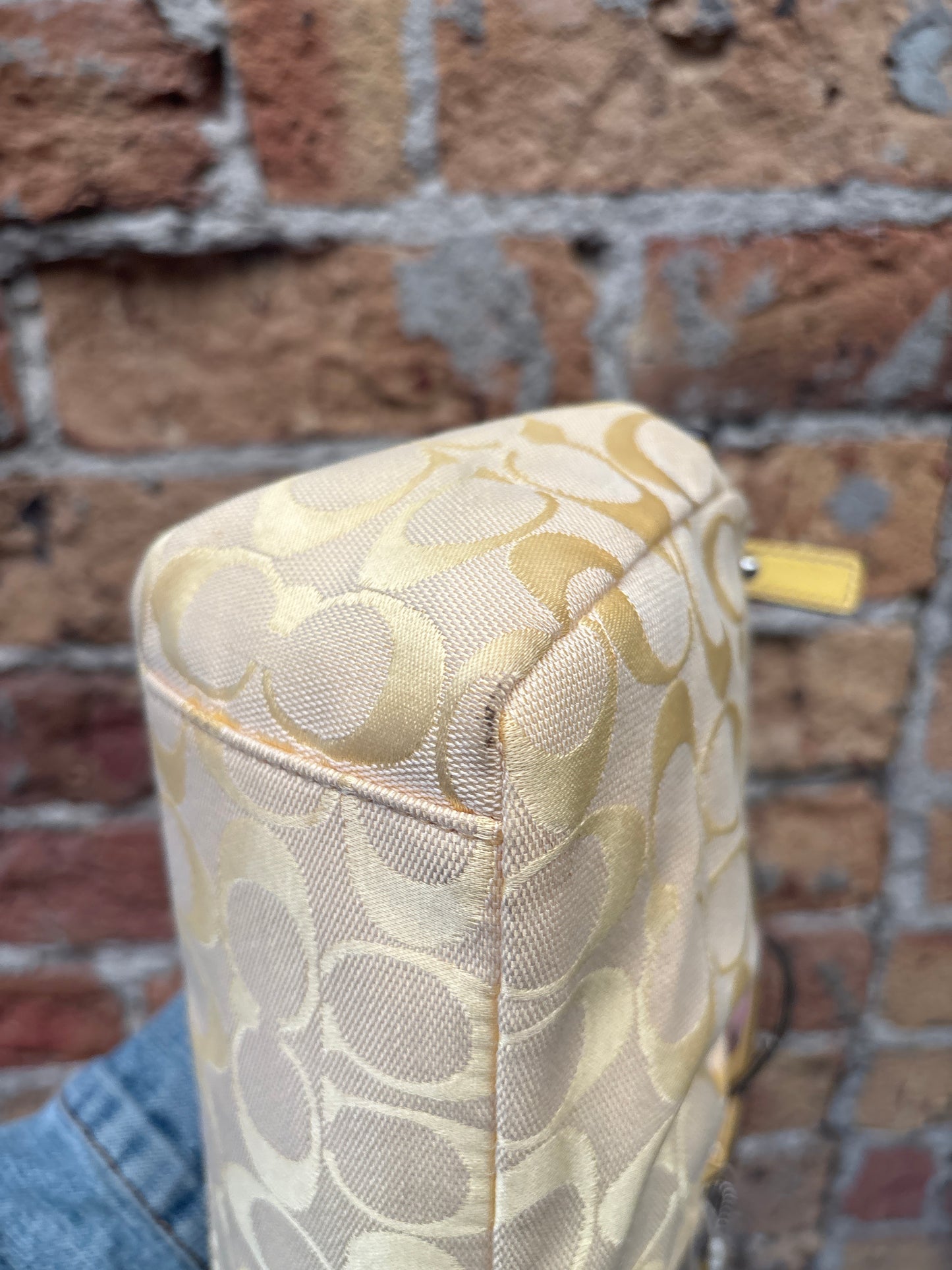 Coach Signature Rare Yellow Mini Bag