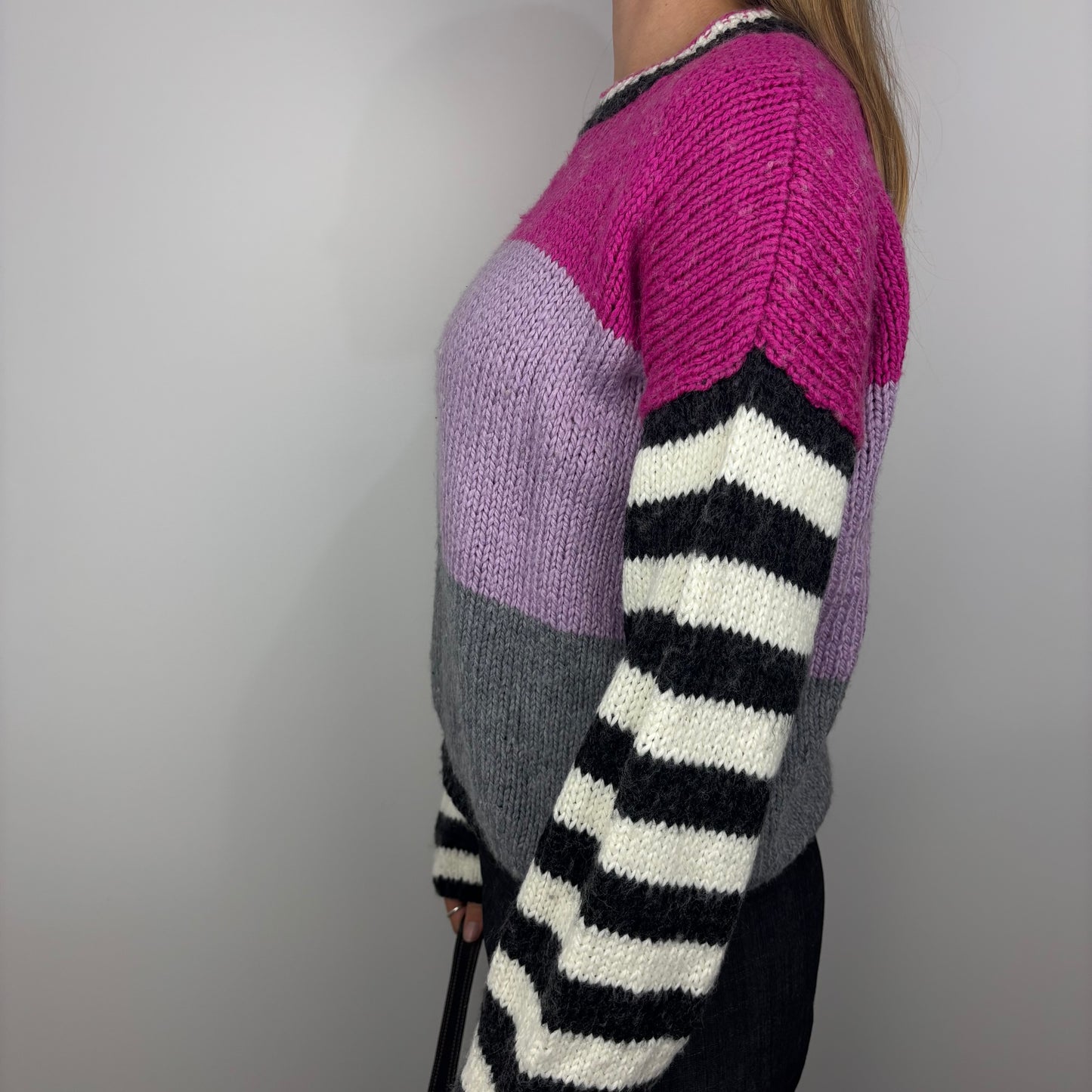 Multi Colour Striped Knit