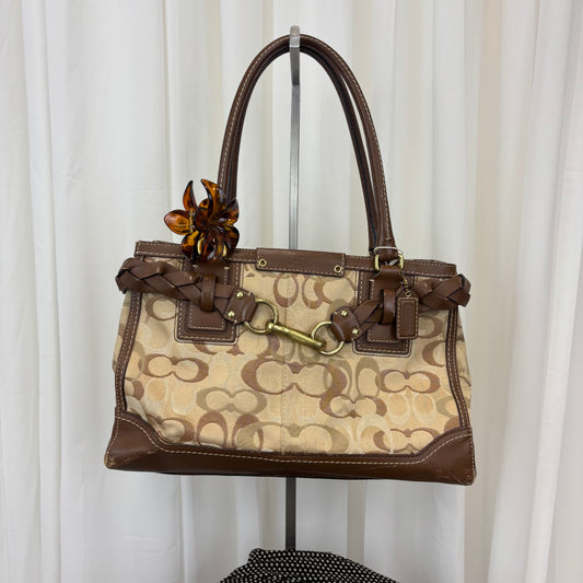 Coach Op Art Hamptons Medium Satchel Bag
