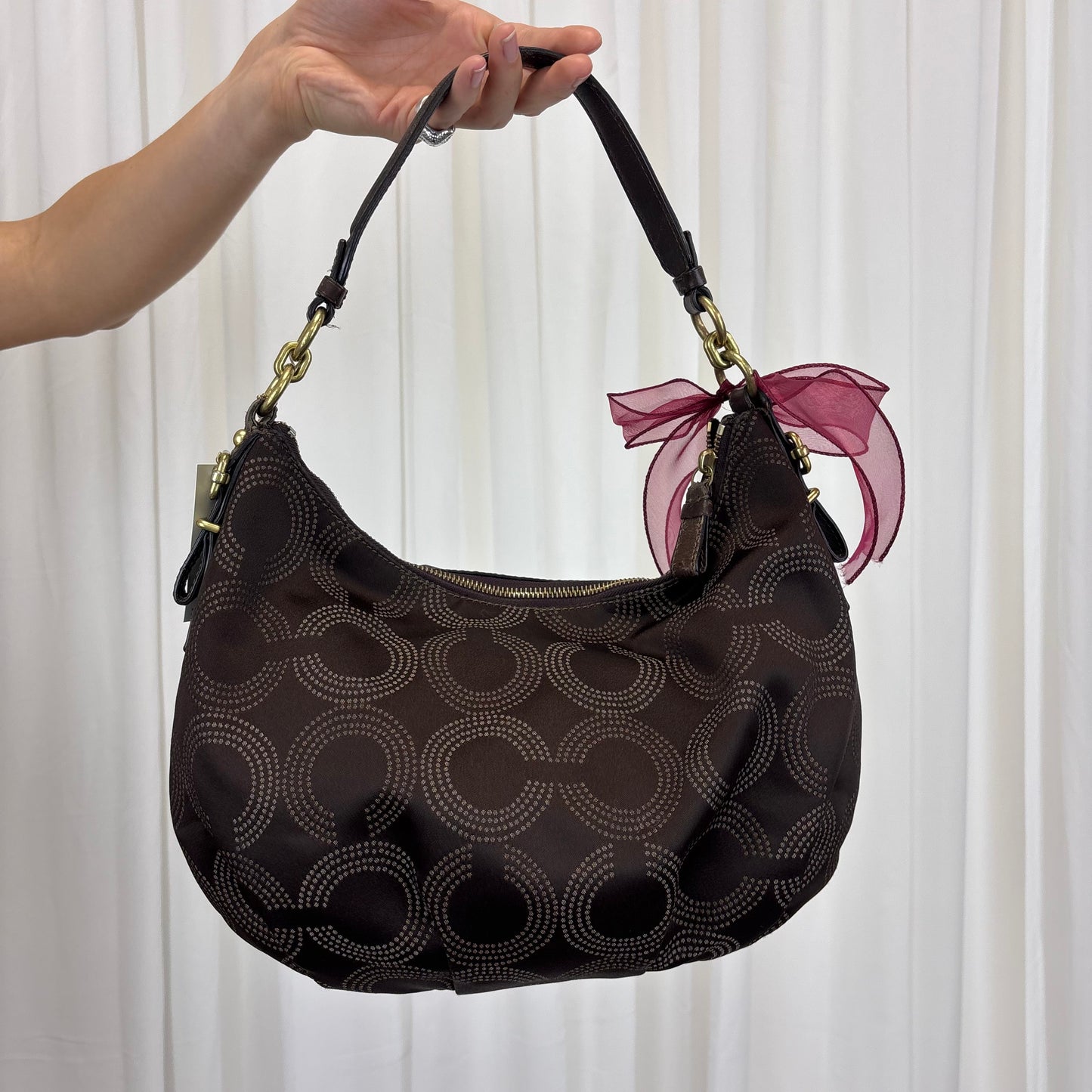Coach Pleated Hobo Shoulder Bag