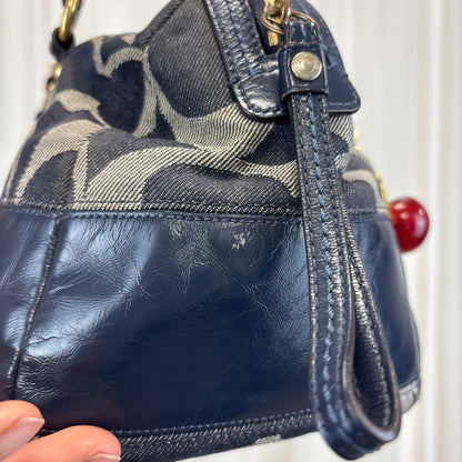 Coach Signature Denim Boston Bag