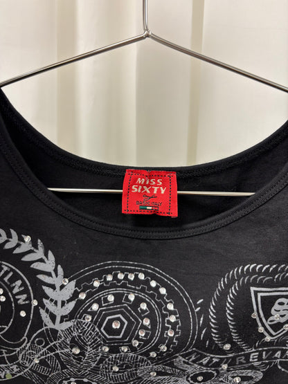 Miss Sixty Rhinestone Baby Tee