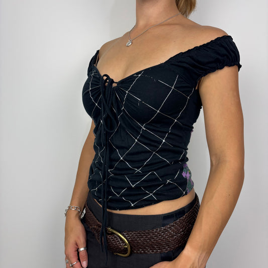 Burn'n'Violet off the Shoulder Top