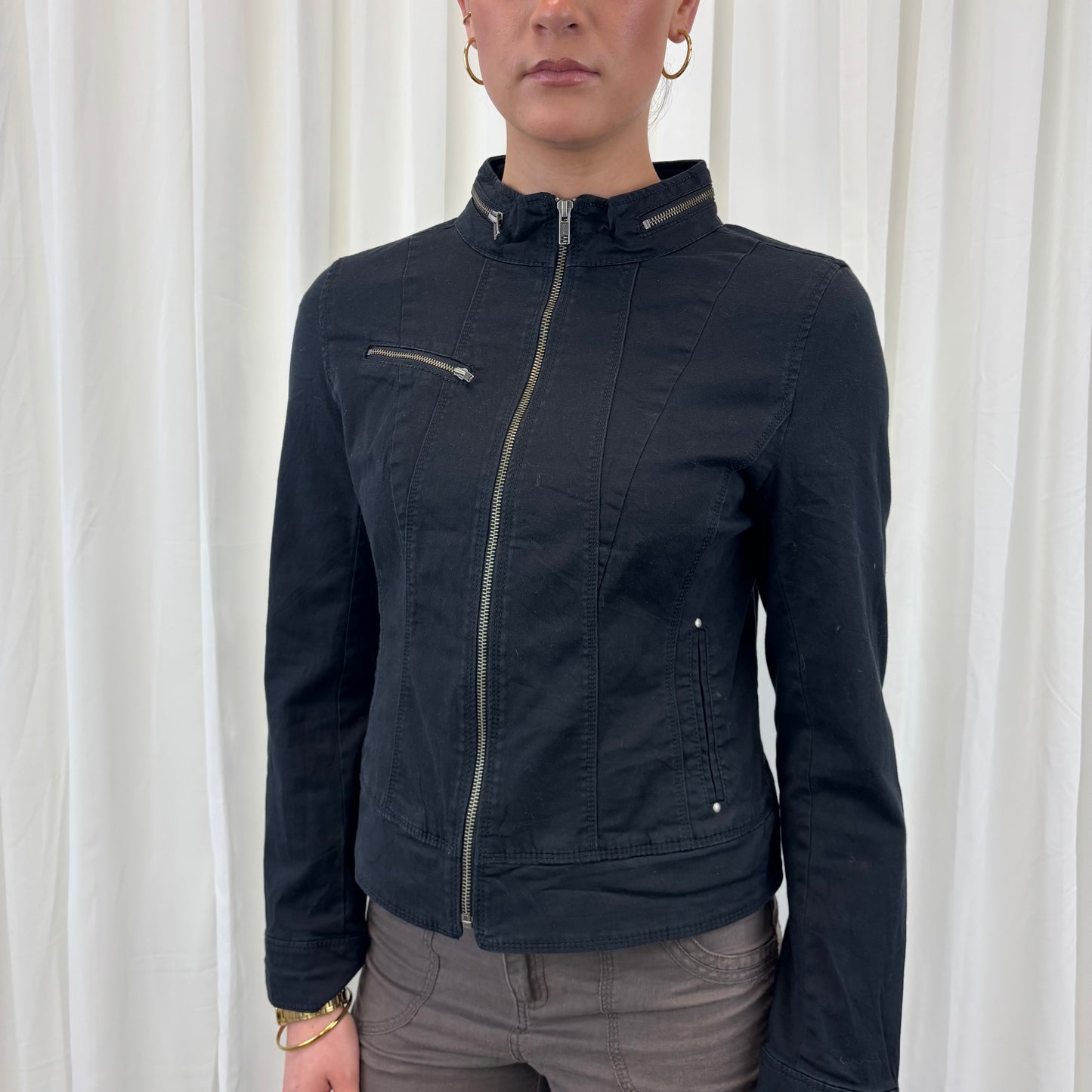 Express Black Biker Jacket