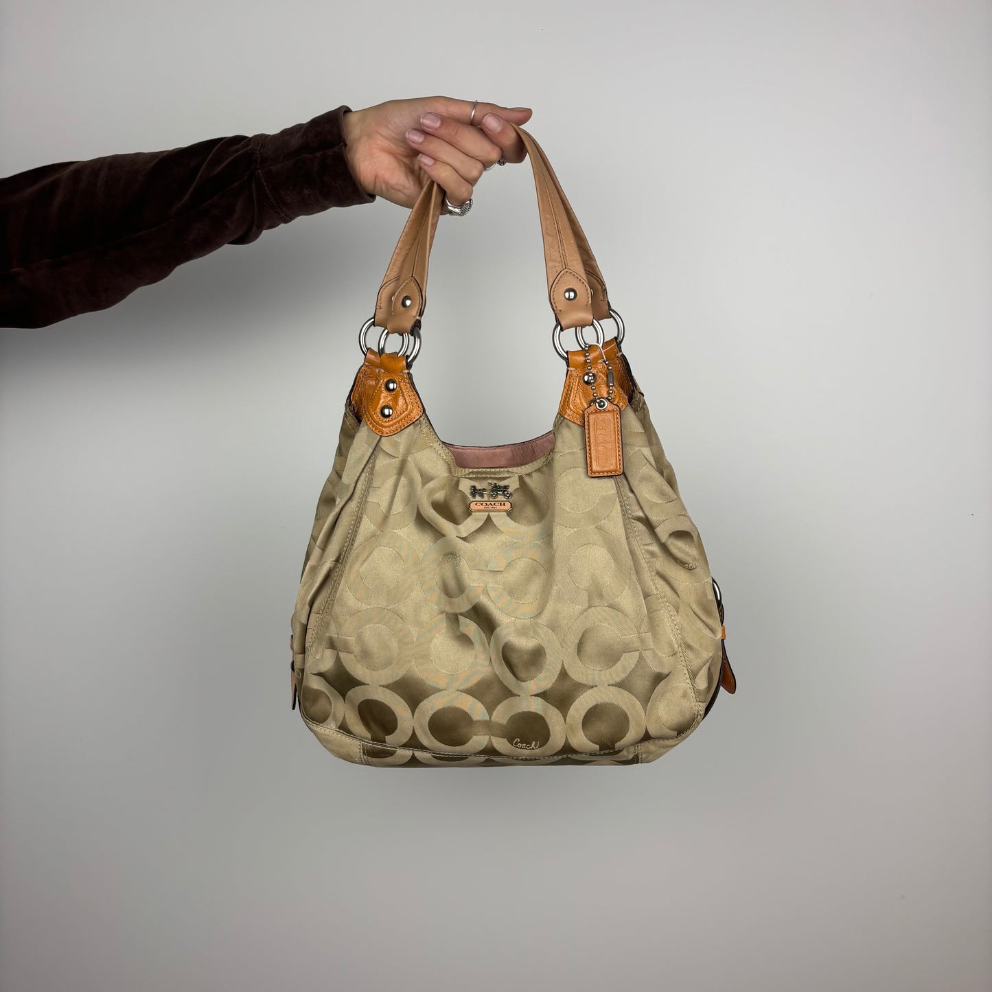Coach Madison Maggie Pink Orange Bag