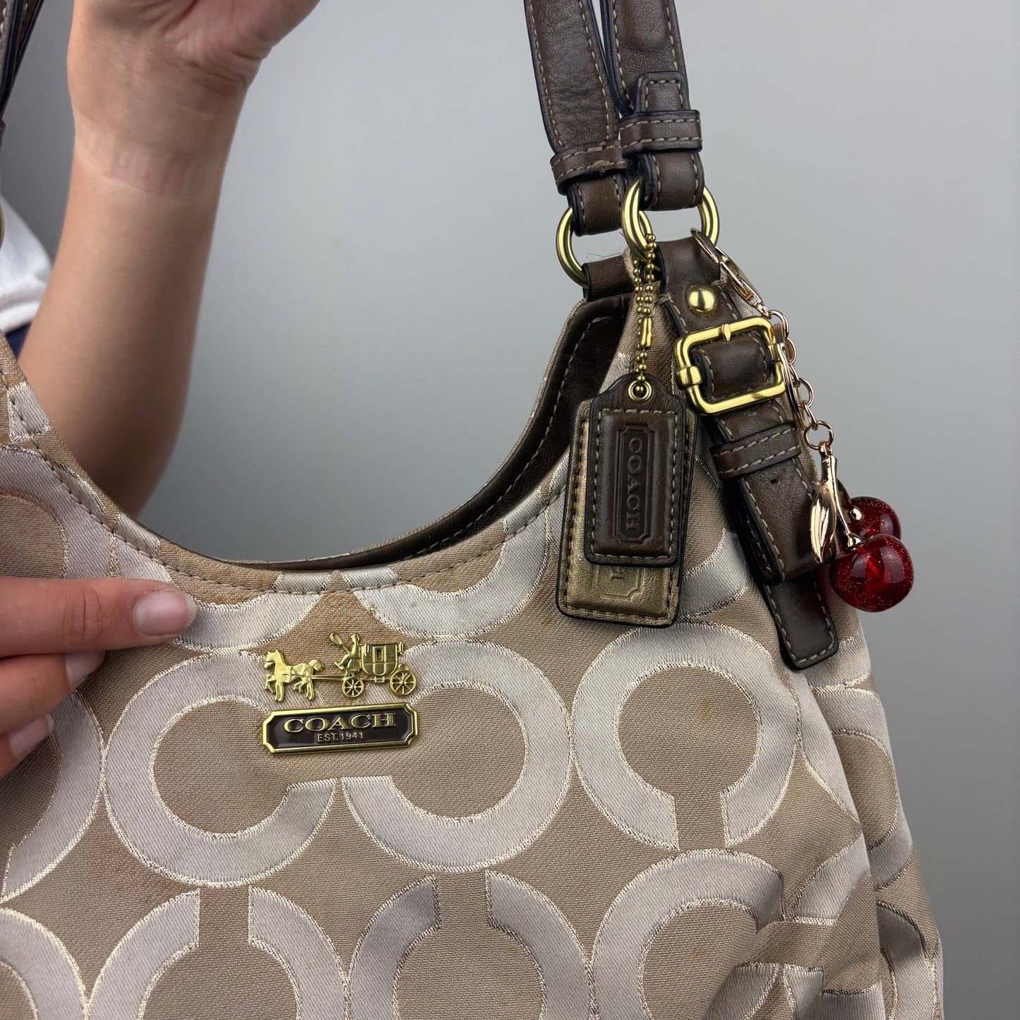 Coach Maddison Maggie w/ Glitter Details