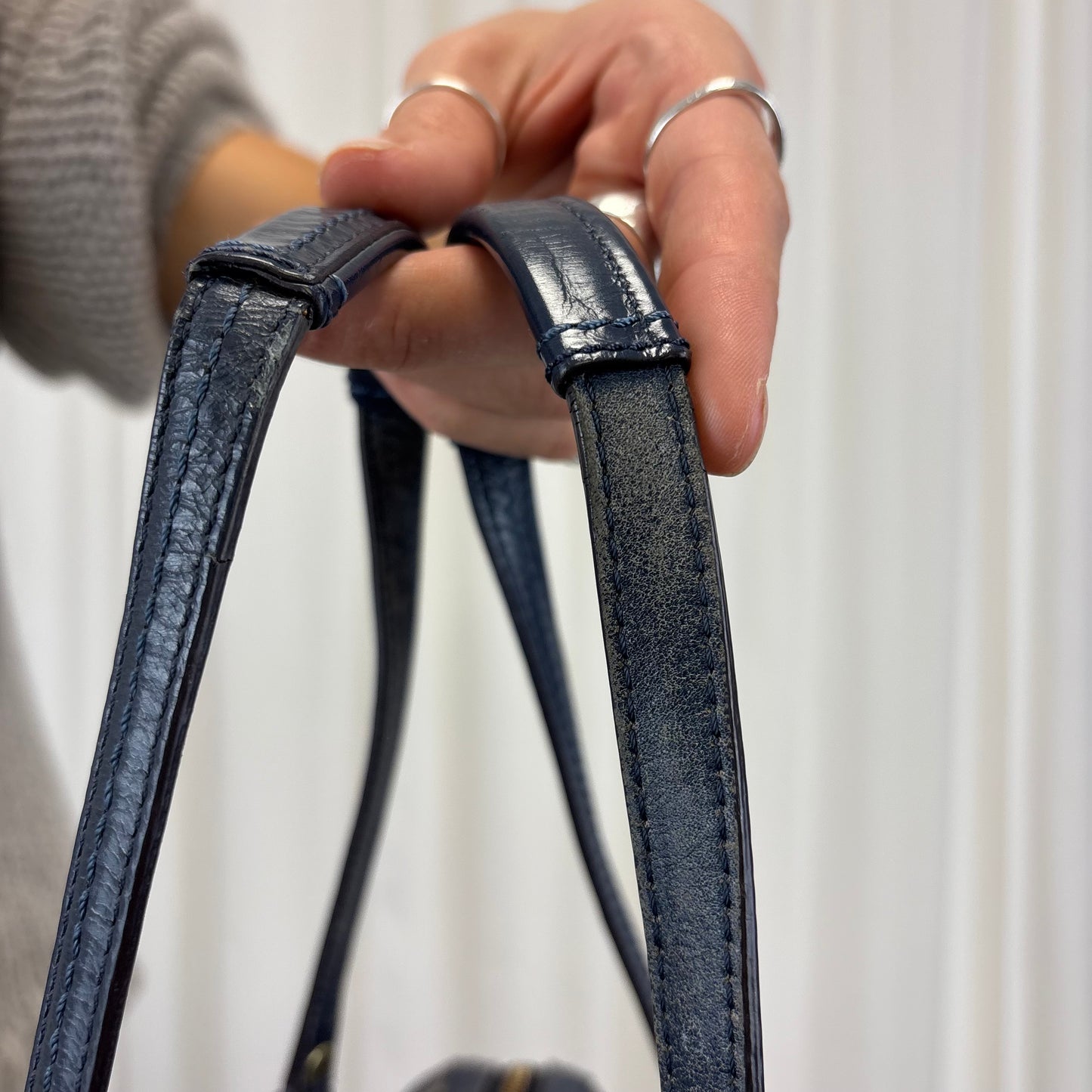 Coach Signature Denim Boston Bag