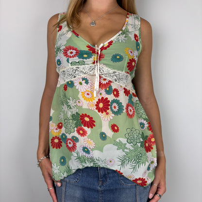Floral Asymetrical Cami | Size M-L