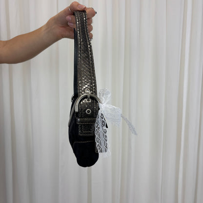 Coach Signature Snakeskin Soho Bag
