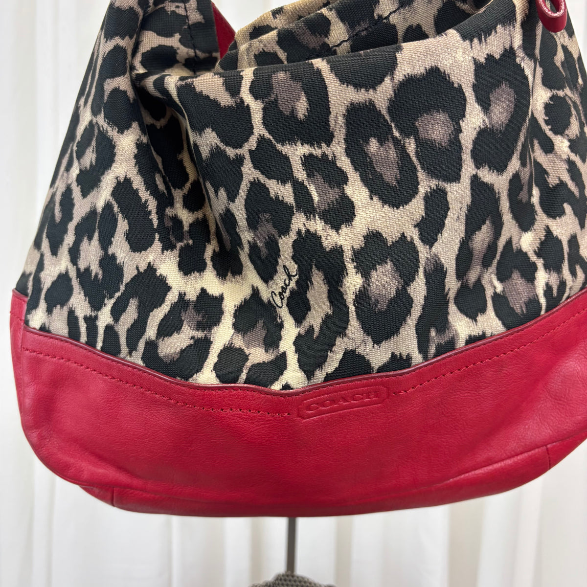 Coach Parker Ocelot Tote with Crossbody Strap